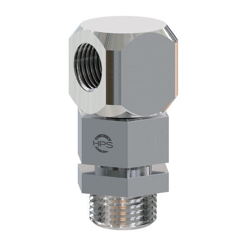 Racor orientable - HPS International - hidráulico / roscado / acodado