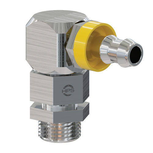 Racor orientable - HPS International - hidráulico / roscado / ranurado