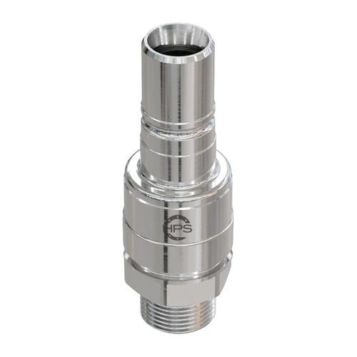 Racor autoestanco - SERIE-I - HPS International - hidráulico / roscado / de latón niquelado