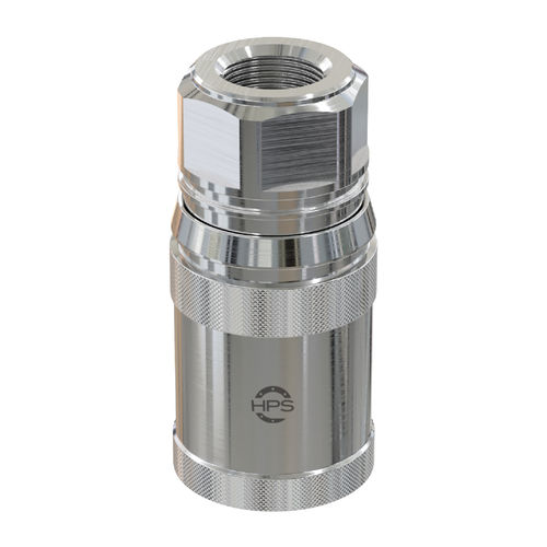 Racor hembra - SERIE-E - HPS International - hidráulico / roscado / ángulo recto
