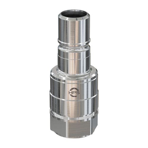 Racor hembra - SERIE-E - HPS International - hidráulico / roscado / de latón niquelado