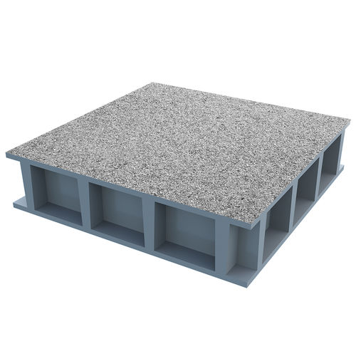 Rejilla de PRFV - GD series - P-TREX - de superficie cerrada / antideslizante / industrial