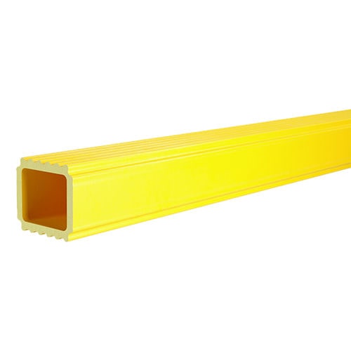 Perfil de poliéster reforzado por fibra de vidrio - PTRS - P-TREX - ranurado / rectangular / para la industria