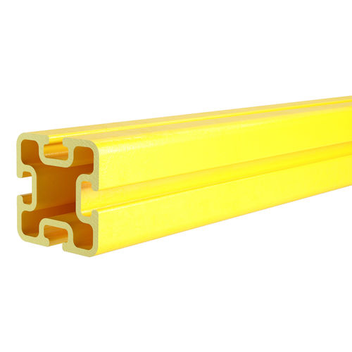 Perfil de poliéster reforzado por fibra de vidrio - PTRX - P-TREX - ranurado / rectangular / para la industria