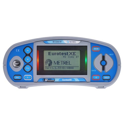 Comprobador de tensión - MI 3102 BT EurotestXE - METREL - de continuidad / de resistencia de aislamiento / de fases