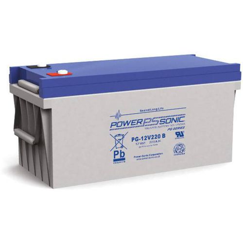 Batería VRLA - PG-12V220 - Power-Sonic - rectangular / 12 V / para ondulador