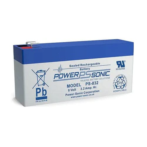 Batería VRLA - PS-832 - Power-Sonic - rectangular / para ondulador / para aplicaciones médicas