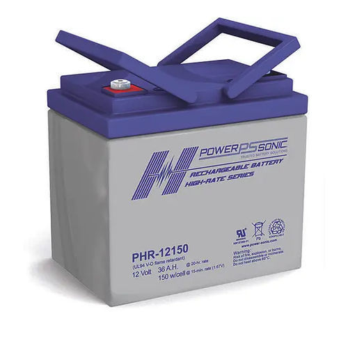 Batería VRLA - PHR-12150 - Power-Sonic - rectangular / 12 V / para ondulador