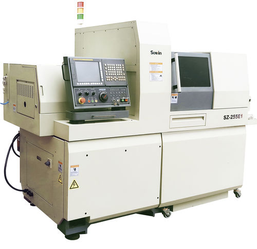 Torno tipo suizo CNC - SZ-255E1 - Shenzhen Sowin Precision Machine Tool Co., Ltd - 5 ejes / universal / de 2 husillos