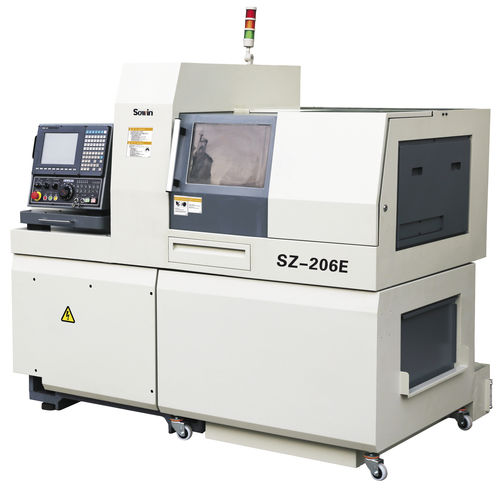 Torno tipo suizo CNC - SZ-206E - Shenzhen Sowin Precision Machine Tool Co., Ltd - 6 ejes / universal / de 2 husillos