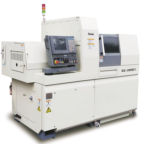 Torno tipo suizo CNC - SZ-205E1  - Shenzhen Sowin Precision Machine Tool Co., Ltd - 5 ejes / universal / de 2 husillos