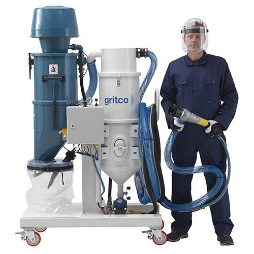 Arenadora automática - VACUBLAST SERIES - Gritco - de aspiración / móvil