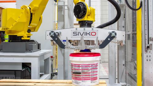 Sistema de paletización robotizado - Siviko OOD - industrial / para recipientes / automático