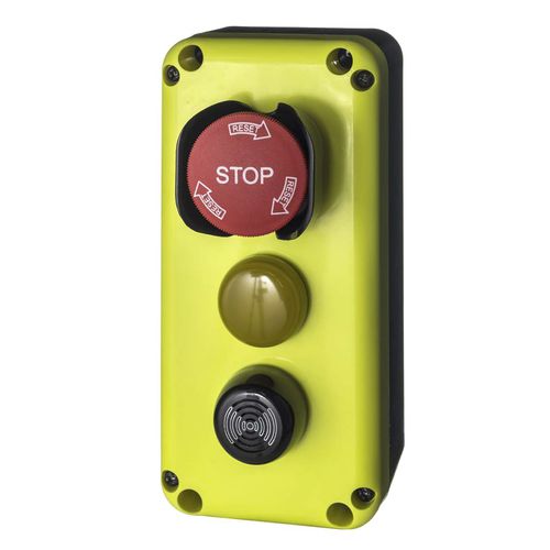 Interruptor bipolar - EMS Electro Mecanicals Systems - LED / con zumbador / de parada de emergencia