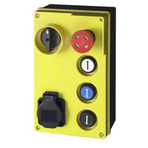 Caja botonera con 5 botones - EMS Electro Mecanicals Systems - IP65 / de parada de emergencia / de extensión-retracción