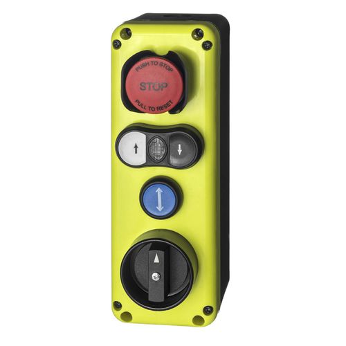 Caja botonera con 4 botones - EMS Electro Mecanicals Systems - IP65 / de parada de emergencia / de extensión-retracción