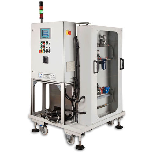Llenadora automática - Twin Engineers Pvt. Ltd. - de aceite / para líquidos de transmisión
