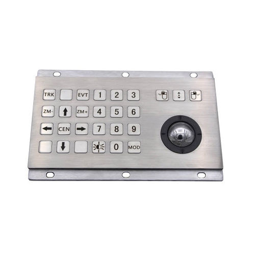 Teclado empotrable - D-8316 - ShenZhen DAVO Electronics Co., Ltd - de tecla mecánica / con trackball / industrial