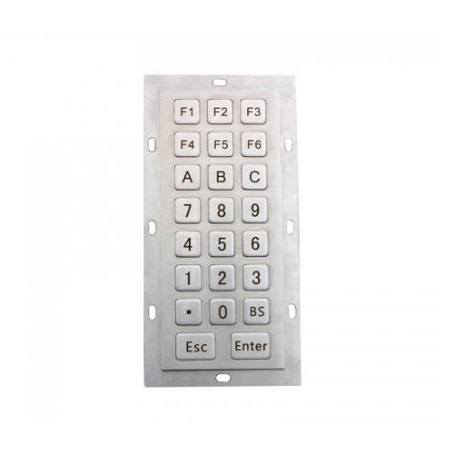 Teclado numérico 24 teclas - D-8235 - ShenZhen DAVO Electronics Co., Ltd - empotrable / de metal / de acero inoxidable