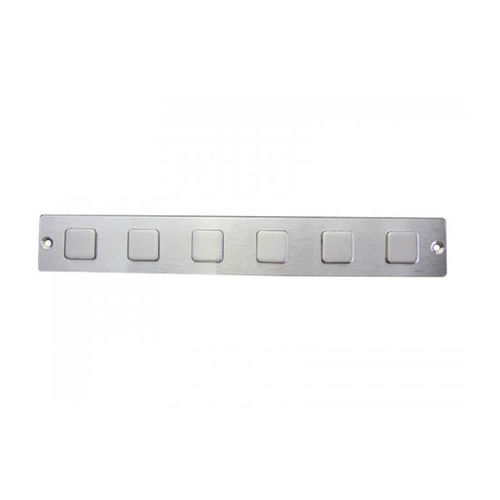 Teclado numérico de control - D-8503 - ShenZhen DAVO Electronics Co., Ltd - 6 teclas / empotrable / de acero inoxidable