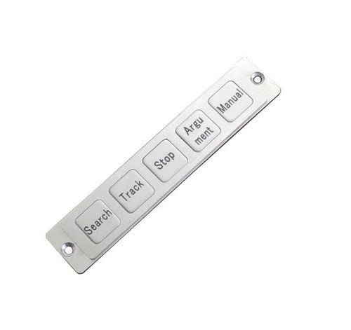 Teclado numérico de control - D-8518 - ShenZhen DAVO Electronics Co., Ltd - 5 teclas / empotrable / de acero inoxidable