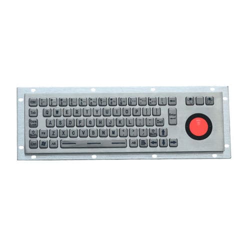 Teclado empotrable - D-8635G-BG  - ShenZhen DAVO Electronics Co., Ltd - de tecla mecánica / con trackball / industrial
