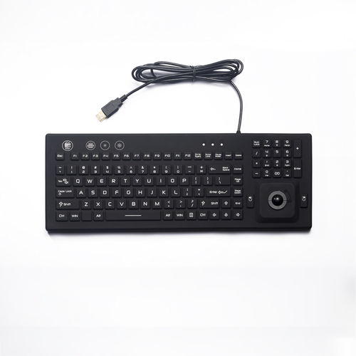 Teclado de mesa - D-87S - ShenZhen DAVO Electronics Co., Ltd - de tecla mecánica / con trackball / industrial