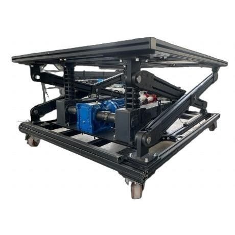 Mesa elevadora de tijera - Jinan Gradin Machinery Co., Ltd. - mecánica / móvil / con cadena rígida