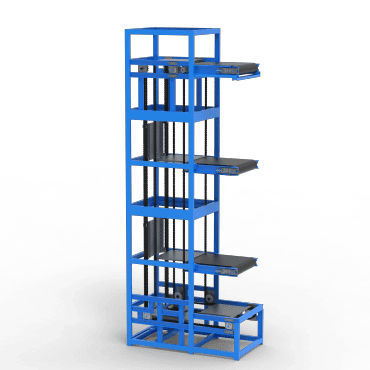 Transportador elevador - E-shaped - Jinan Gradin Machinery Co., Ltd. - con cadena / vertical / de transporte