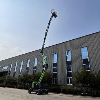 Cesta articulada eléctrica - G-V16 - Jinan Gradin Machinery Co., Ltd. - con ruedas / para obra / compacta
