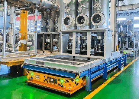AGV de transporte - Jinan Gradin Machinery Co., Ltd. - para cargas pesadas / eléctrico / alimentado por batería