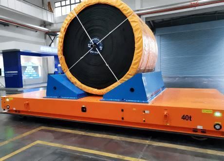 AGV de transporte - Jinan Gradin Machinery Co., Ltd. - para cargas pesadas / eléctrico / con guiado magnético