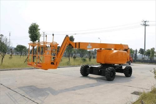 Cesta articulada con ruedas - G-RZ26 - Jinan Gradin Machinery Co., Ltd. - autopropulsada / diésel / para entorno agresivo
