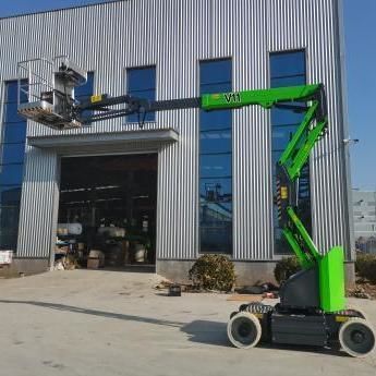 Cesta articulada con ruedas - G-V11 - Jinan Gradin Machinery Co., Ltd. - autopropulsada / eléctrica / para obra