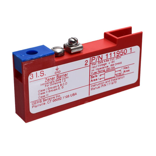 Barrera Zener de una vía - 65800  - GEMS SENSORS & CONTROLS - de seguridad intrínseca / para HVAC / para interruptores