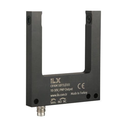 Barrera fotoeléctrica con horquilla - OFKM 50P35/L83 - İLX MÜHENDİSLİK OTOM. IML. ITH. IHR. SAN. ve TIC. LTD. STI  - IP67 / de infrarrojos