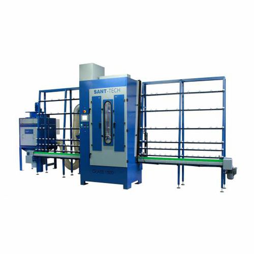 Arenadora automática - GLASS 1500/2000 - Sant-Tech - con inyector / con transportador de cinta
