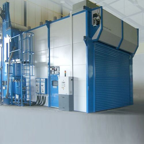 Cabina de chorro de arena de aspiración - TED  - Qingdao Ted Machinery - automática / con transportador