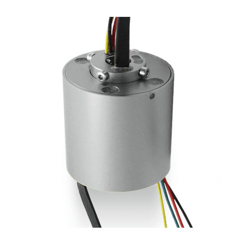Anillo colector vía Ethernet - Ethernet-Schleifring / Ethernet Slip Rings rotarX - B-COMMAND GmbH - híbrido / eje pasante / para la robótica