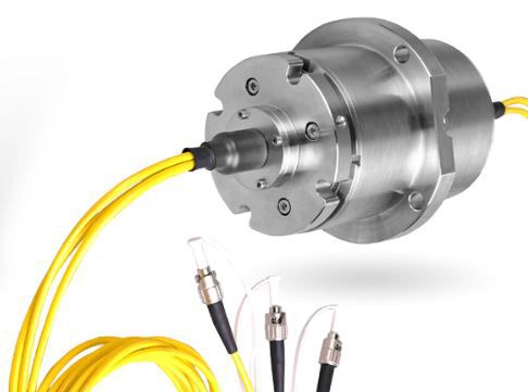 Giratoria de fibra óptica híbrido - FORJ Lichtwellenleiter-Schleifring Fiber Optical Slipring - B-COMMAND GmbH - para mesa rotativa / para antena radar / para aerogenerador