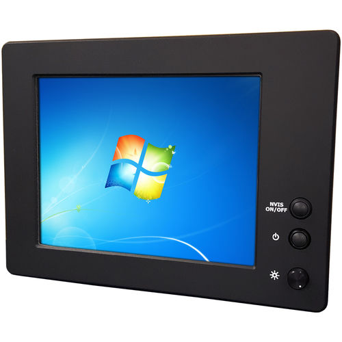 Monitor LCD - ALL-WEATHER series - VarTech Systems - con pantalla táctil resistiva / industrial / de protección