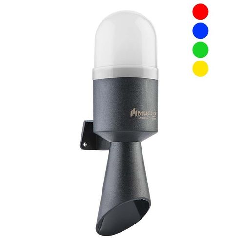 Claxon de alarma montable en pared - SNT-B72-RGB - MUCCO  Warning Lights - con avisador luminoso de LED / con avisador luminoso de flash / resistente a las inclemencias