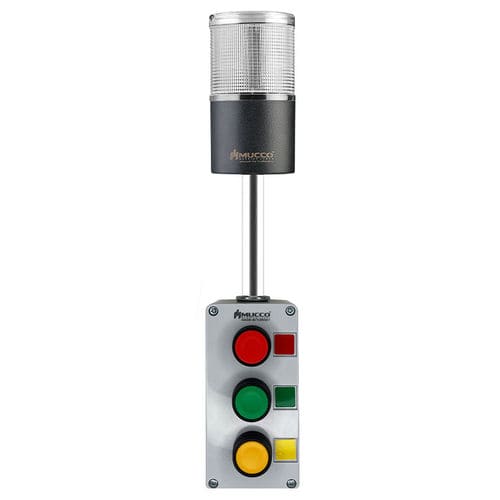 Columna de señalización LED - SNT-70A-B-RGB-10U - MUCCO  Warning Lights - de flash intermitente / de 3 colores / IP65