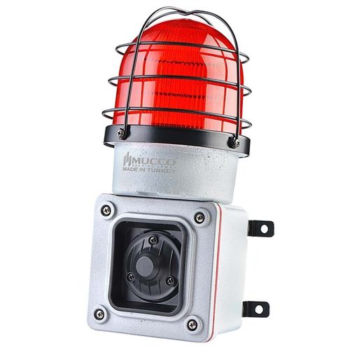Sirena con avisador luminoso de LED - SNT-ES12522-D-1 - MUCCO  Warning Lights - electrónica / para uso intensivo / a prueba de choques