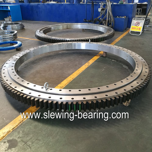 Corona giratoria con dientes exteriores - 01 - XUZHOU FENGHE SLEWING BEARING CO.,LTD - de bolas / de una sola hilera / para obra grúa excavadora