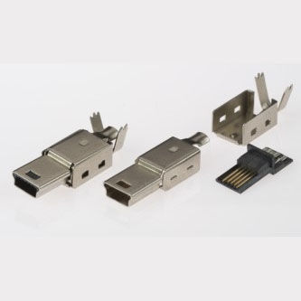 Conector USB tipo B - 5/5-MB-1-M-CS - ANTELEC - de datos / macho / de soldar
