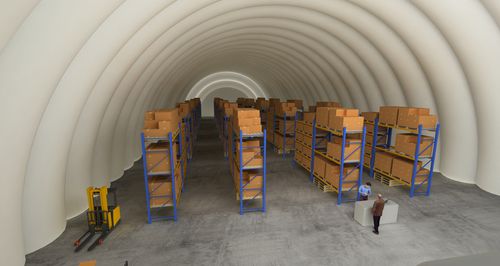 Cobertizo almacén - BUILDAIR - modular / temporal / transportable