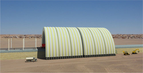 Estructura hinchable de almacenamiento - BUILDAIR - para aplicaciones industriales / para refugio / modular