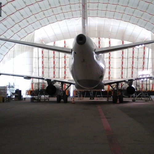 Estructura hinchable para aplicaciones industriales - Inflatable H45 hangar - BUILDAIR - para aviación / modular / de grandes dimensiones