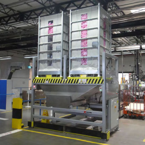 Alimentador vibratorio - SACMO - para productos a granel / para botellas / para línea de embalaje